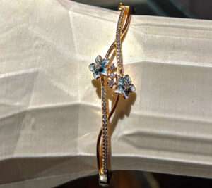 Rose Gold Plated Kada for girls (CODE: VSNCRGK002), 925 Sterling silver.