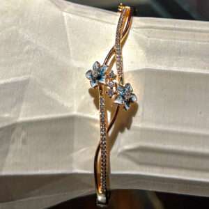 Rose Gold Plated Kada for girls (CODE: VSNCRGK002), 925 Sterling silver.