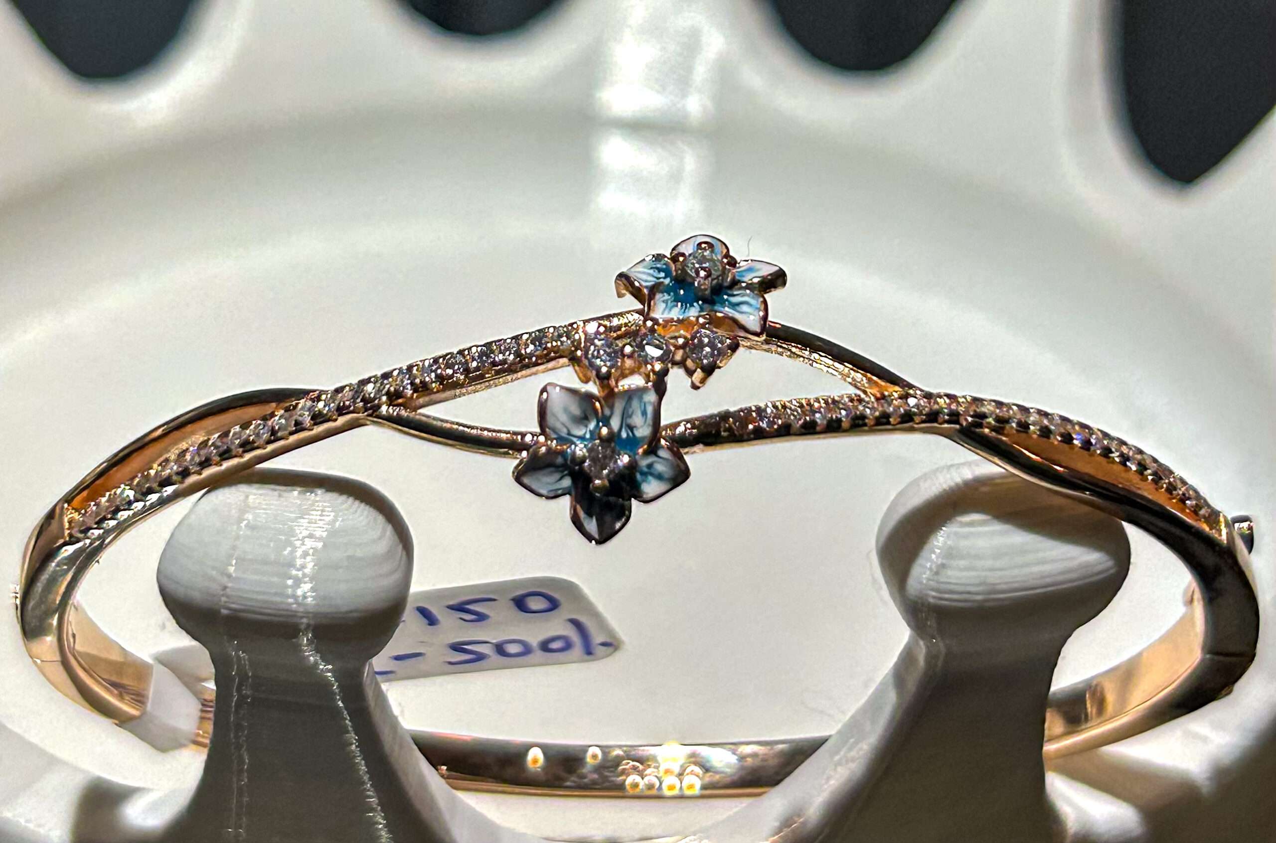 Rose Gold Plated Kada for girls (CODE: VSNCRGK002), 925 Sterling silver. - Image 3