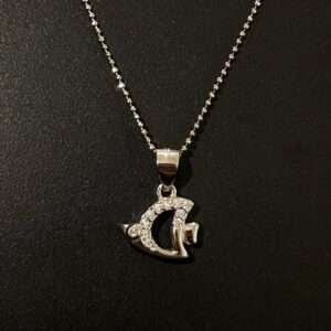 Silver Chain And Locket Set for girls (CODE: VSNCSCS026), 925 Sterling silver.