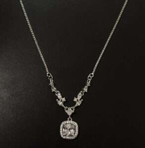 Silver Chain And Locket Set for girls (CODE: VSNCSCS024), 925 Sterling silver.