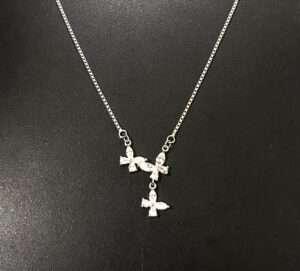 Silver Chain And Locket Set for girls (CODE: VSNCSCS019), 925 Sterling silver.