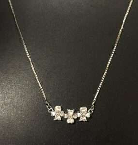 Silver Chain And Locket Set for girls (CODE: VSNCSCS029), 925 Sterling silver.