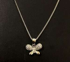 Silver Chain And Locket Set for girls (CODE: VSNCSCS028), 925 Sterling silver.