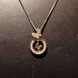 Silver Chain And Locket Set for girls (CODE: VSNCSCS031), 925 Sterling silver.