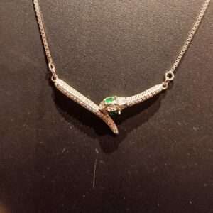 Silver Chain And Locket Set for girls (CODE: VSNCSCS021), 925 Sterling silver.