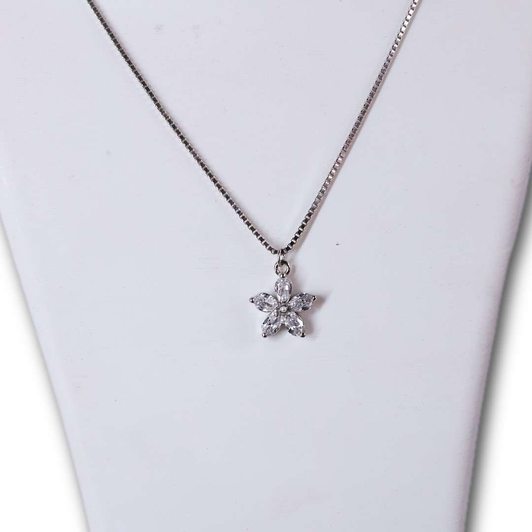 Silver Chain And Locket Set for girls (CODE: VSNCSCS030), 925 Sterling silver.
