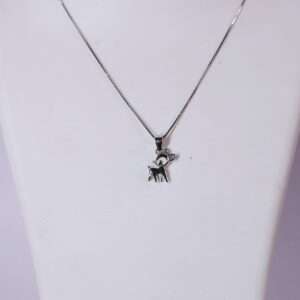 Silver Chain And Locket Set for girls (CODE: VSNCSCS027), 925 Sterling silver.