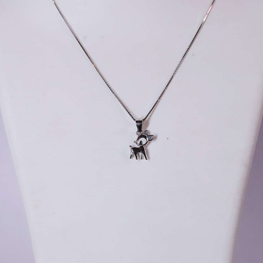 Silver Chain And Locket Set for girls (CODE: VSNCSCS027), 925 Sterling silver.