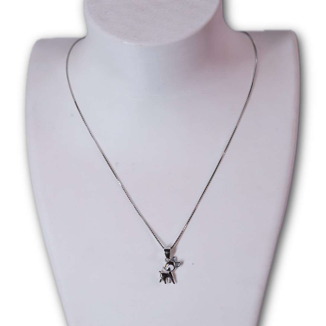 Silver Chain And Locket Set for girls (CODE: VSNCSCS027), 925 Sterling silver. - Image 2