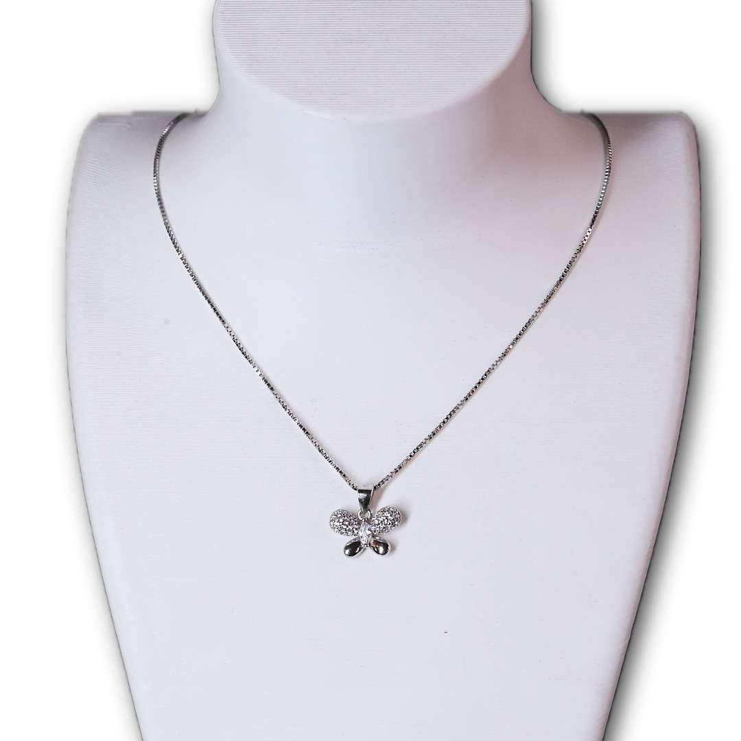 Silver Chain And Locket Set for girls (CODE: VSNCSCS028), 925 Sterling silver. - Image 2