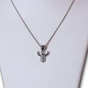 Silver Chain And Locket Set for girls (CODE: VSNCSCS020), 925 Sterling silver.