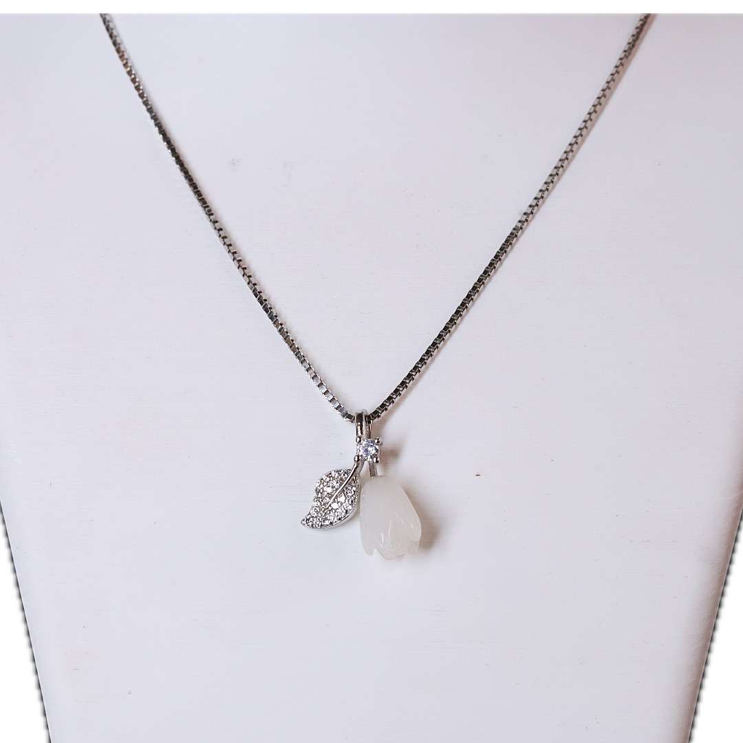 Silver Chain And Locket Set for girls (CODE: VSNCSCS032), 925 Sterling silver.