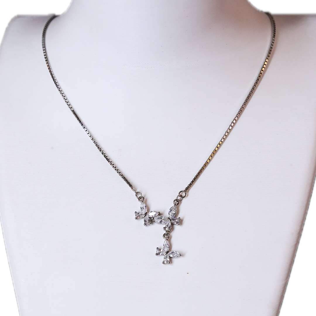 Silver Chain And Locket Set for girls (CODE: VSNCSCS019), 925 Sterling silver.