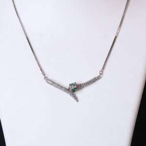 Silver Chain And Locket Set for girls (CODE: VSNCSCS021), 925 Sterling silver.