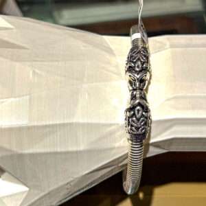 Men's Lion OX Kada Size:{2.8} (VSNCMK008), S800 Silver.