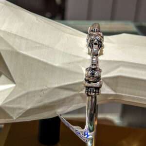 Men’s Lion OX Kada Size:{2.12} (VSNCMK029), S800 Silver.