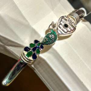 Murugar Men's Silver Kada, Size:{2.6} (VSNCMK017), S800 Silver.