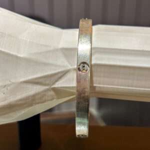 Men’s Silver Kada, Size:{2.8} (VSNCMK014), S800 Silver.