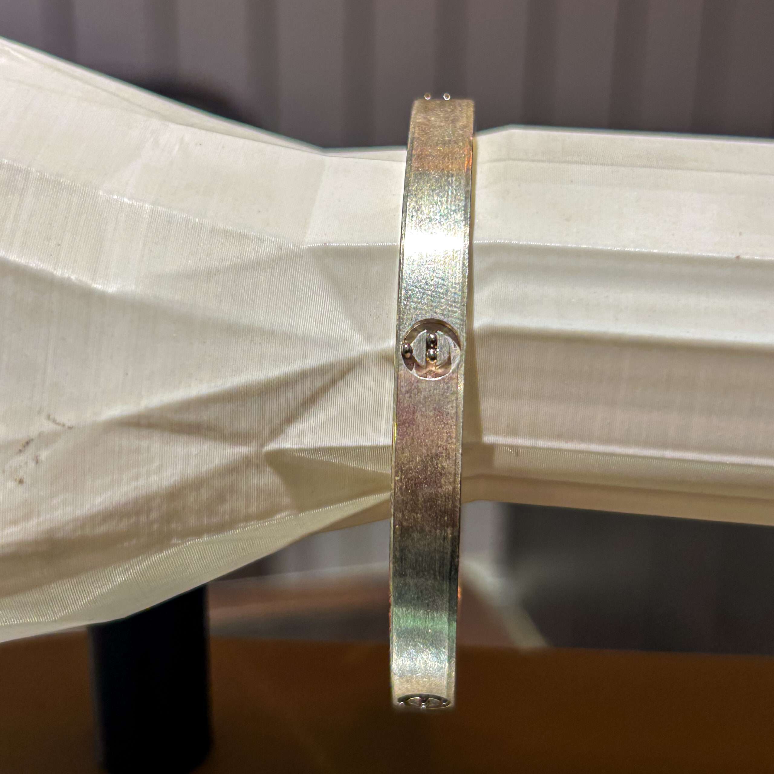 Men’s Silver Kada, Size:{2.8} (VSNCMK014), S800 Silver.