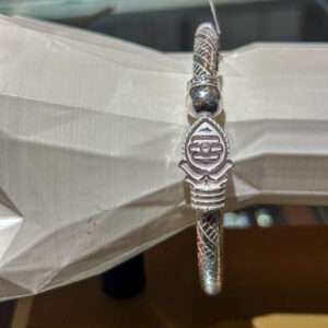 Murugar Men’s Silver Kada, Size:{2.8} (VSNCMK026), S800 Silver.