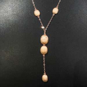 Womens Rose Gold Chain Set with Earring, CODE (VSNCRGCSE012), 925 Sterling silver.