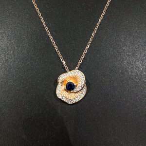 Womens Rose Gold Chain Set with Earring, CODE (VSNCRGCSE010), 925 Sterling silver.