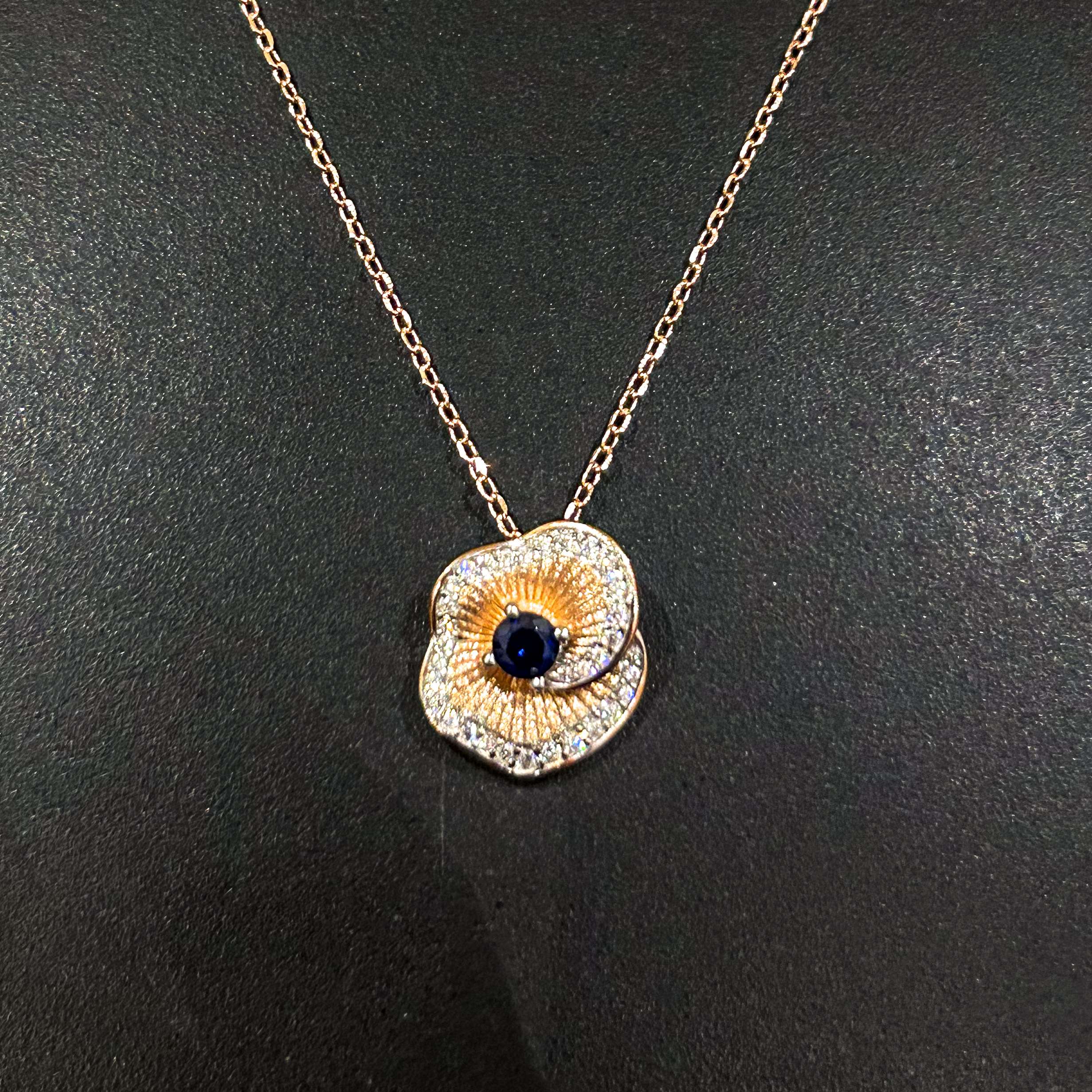 Womens Rose Gold Chain Set with Earring, CODE (VSNCRGCSE010), 925 Sterling silver.