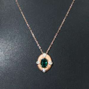 Womens Rose Gold Chain Set with Earring, CODE (VSNCRGCSE008), 925 Sterling silver.