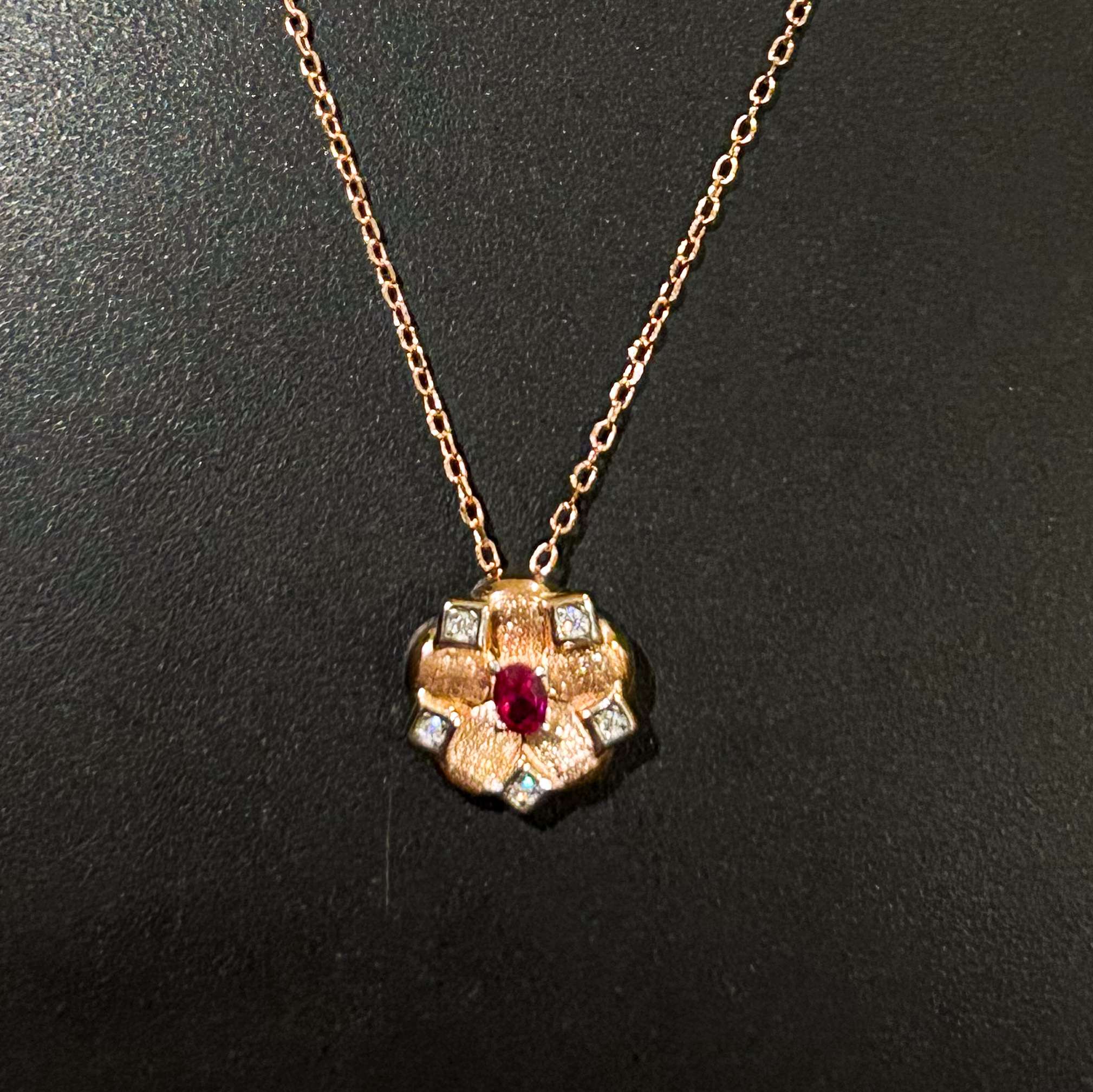 Womens Rose Gold Chain Set with Earring, CODE (VSNCRGCSE001), 925 Sterling silver.