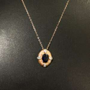 Womens Rose Gold Chain Set with Earring, CODE (VSNCRGCSE006), 925 Sterling silver.