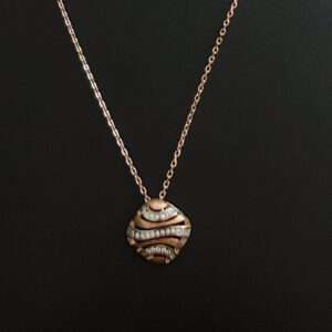 Womens Rose Gold Chain Set with Earring, CODE (VSNCRGCSE013), 925 Sterling silver.