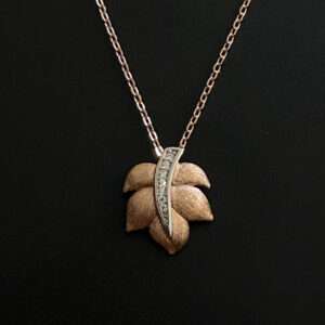 Womens Rose Gold Chain Set with Earring, CODE (VSNCRGCSE002), 925 Sterling silver.
