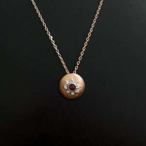 Womens Rose Gold Chain Set with Earring, CODE (VSNCRGCSE009), 925 Sterling silver.