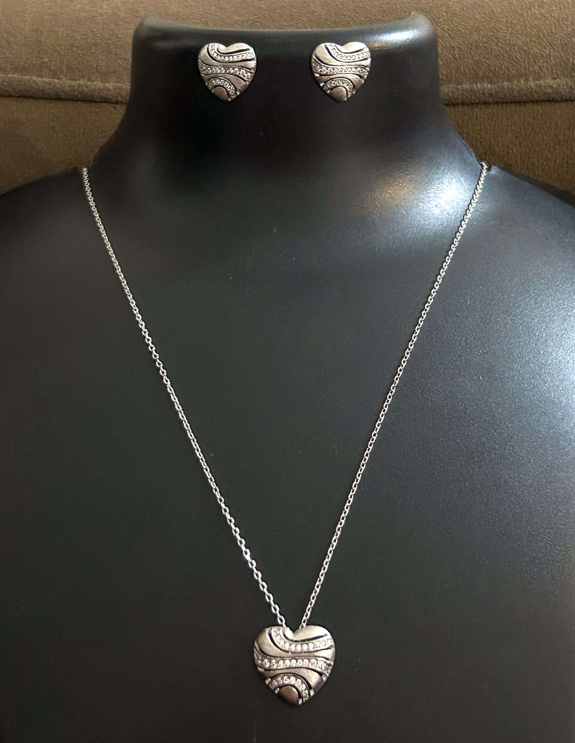 Womens Silver Chain Set with Earring, CODE (VSNCSCSE017), 925 Sterling silver. - Image 3