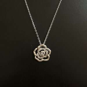 Womens Silver Chain Set with Earring, CODE (VSNCSCSE022), 925 Sterling silver.