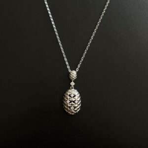 Womens Silver Chain Set with Earring, CODE (VSNCSCSE023), 925 Sterling silver.