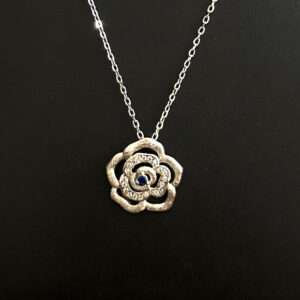 Womens Silver Chain Set with Earring, CODE (VSNCSCSE018), 925 Sterling silver.