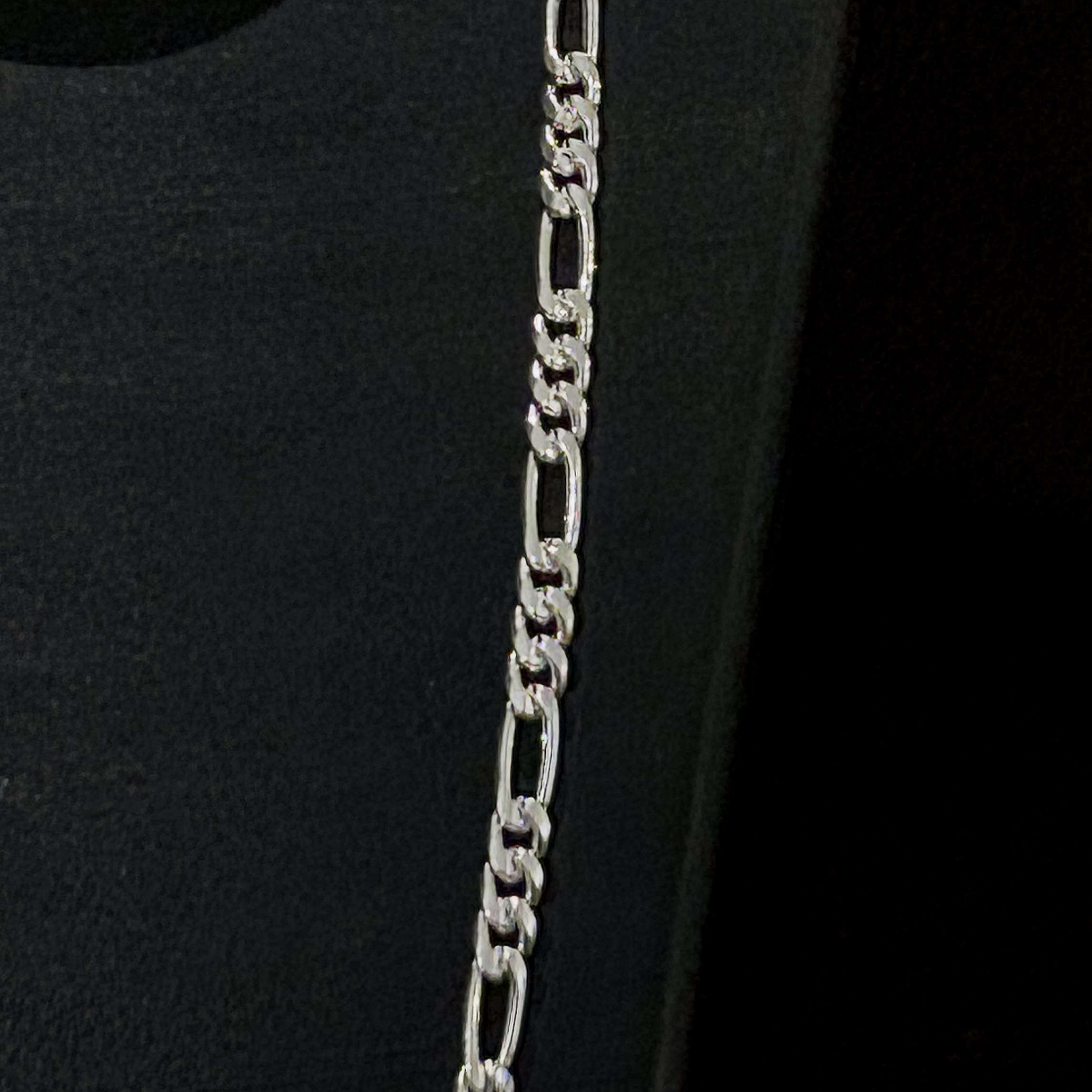 Regular Men’s Chain Set ,(CODE:VSNCMC028),S800 Silver - Image 2