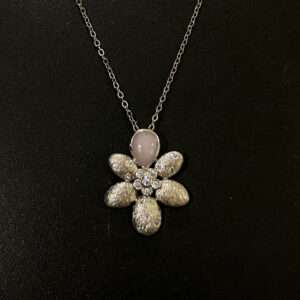 Womens Silver Chain Set with Earring, CODE (VSNCSCSE021), 925 Sterling silver.