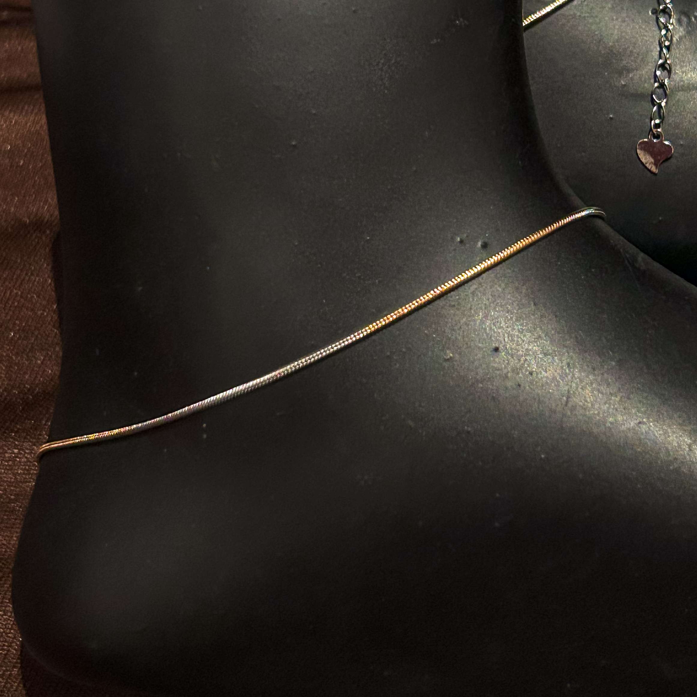 Womens Rose Gold Leg Chain, CODE (VSNCLC017), 925 Sterling silver.