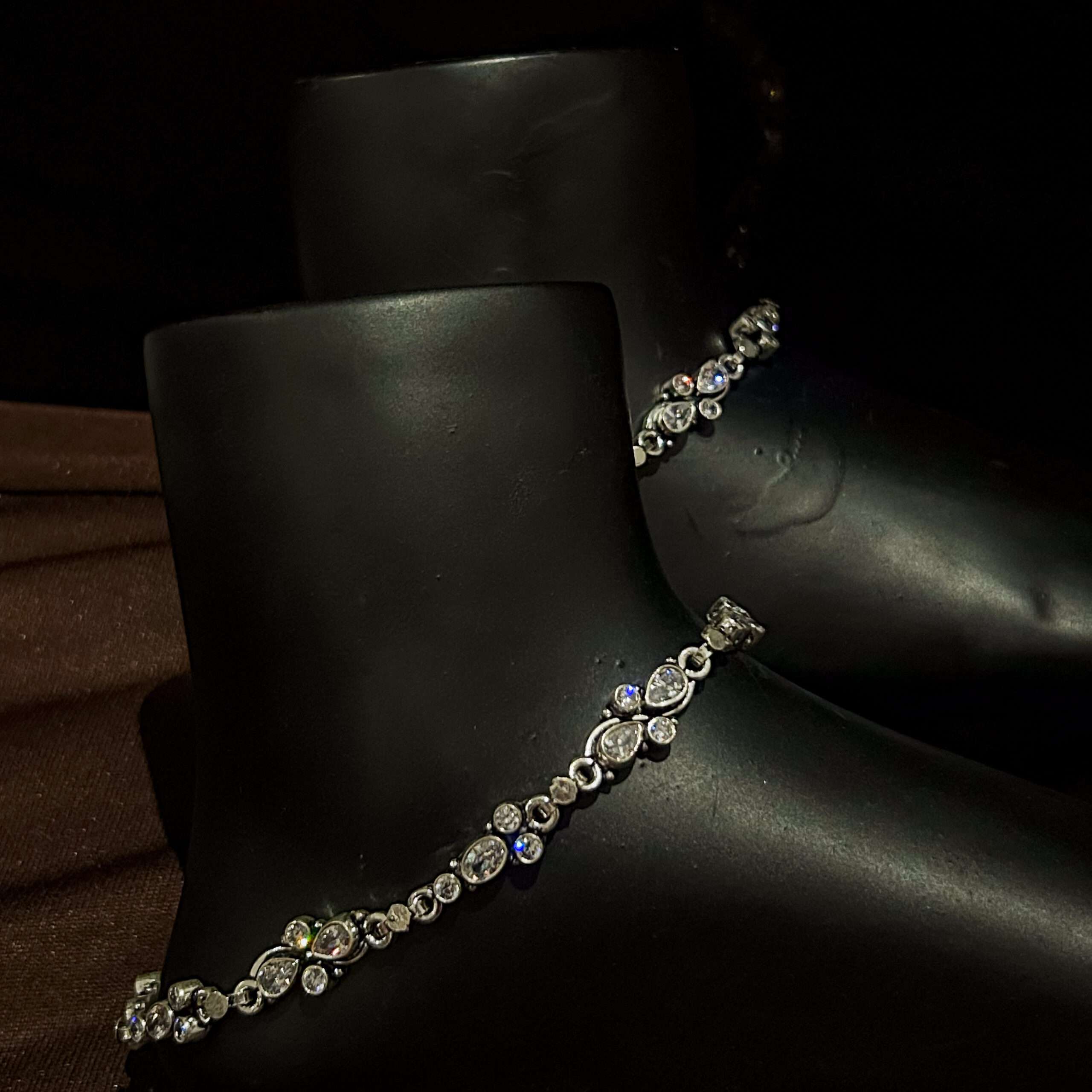 Womens Antique Leg Chain, CODE (VSNCLC030), 925 Sterling silver - Image 2