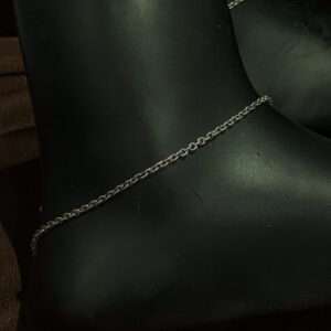 Womens OX Leg Chain, CODE (VSNCLC025), 925 Sterling silver.
