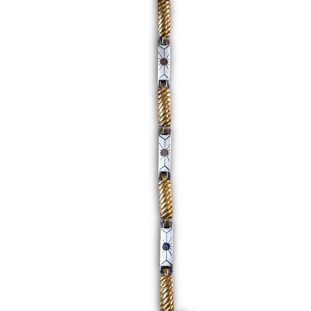 Mens Bracelet,Gold Plated (CODE: VSNCMB013), S800 Silver.