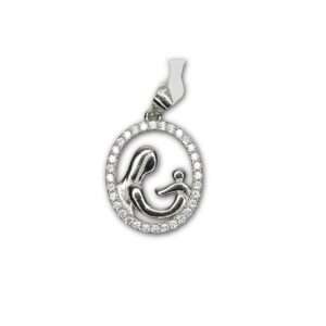 Silver, (CODE: VSNCGLS025), women Locket, 925 Silver.