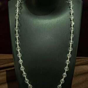 White Stone Beads Malai, (CODE: VSNCGM001), Divine, 800 Silver.