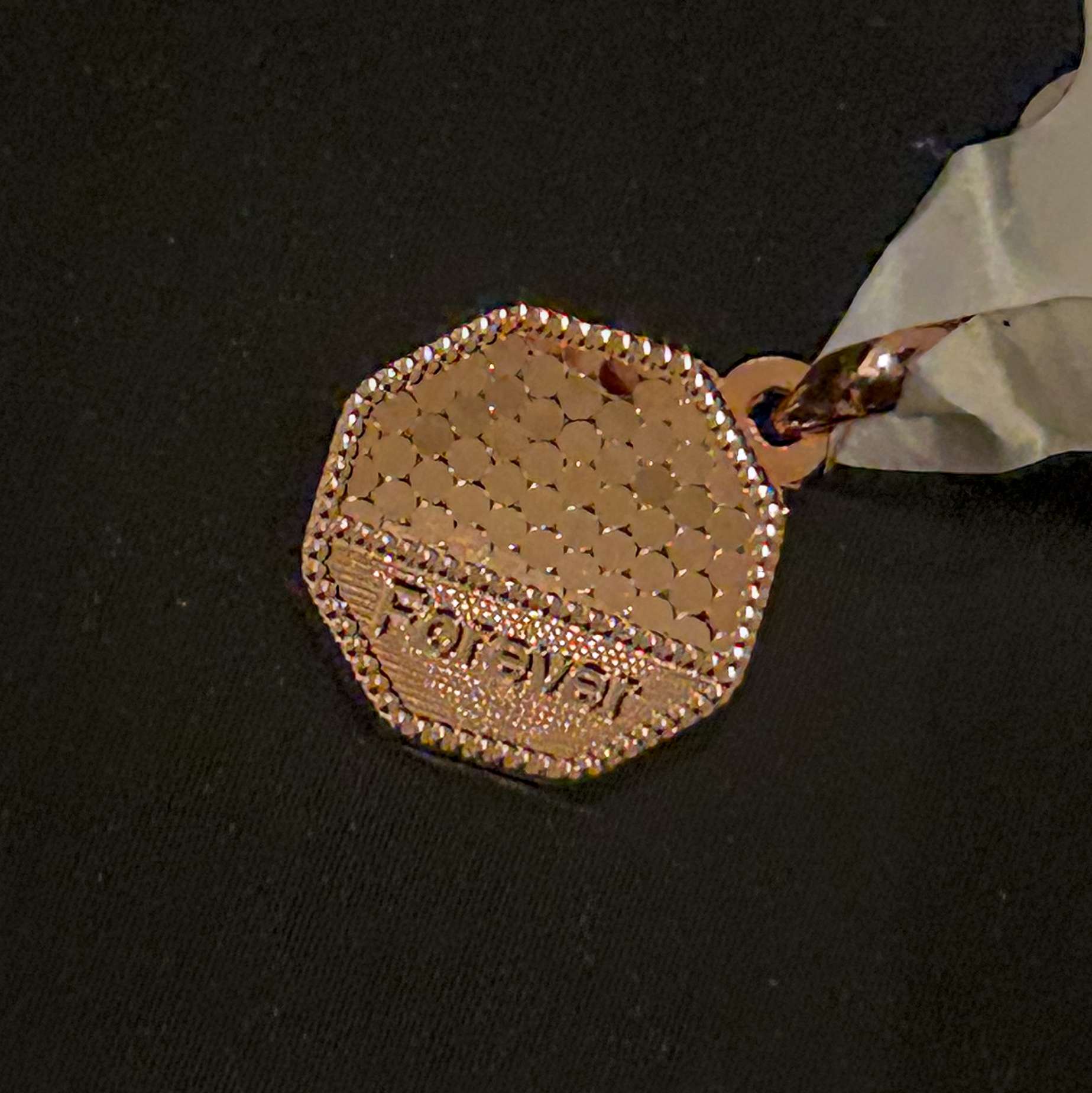 Rose Gold Plated , (CODE: VSNCGLS004), women Locket, 925 Silver.