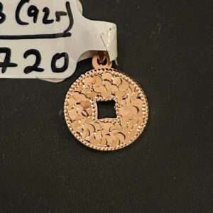 Rose Gold Plated , (CODE: VSNCGLS003), women Locket, 925 Silver.