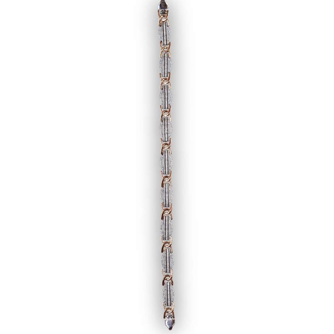 Mens Bracelet, Gold Plated (CODE: VSNCMB042), S800 Silver.