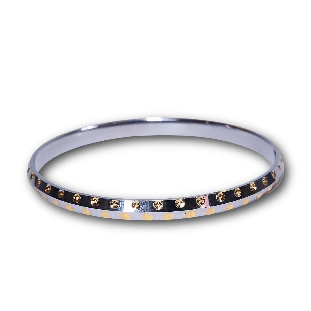 Men’s Gold Plated Kada, (VSNCMK044), S800 Silver.